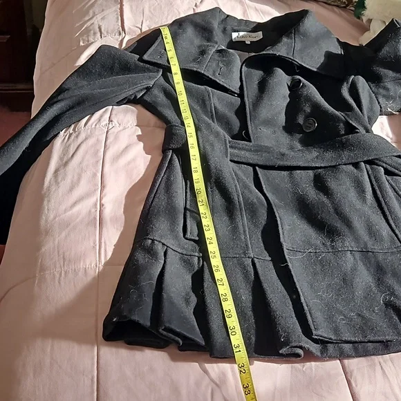 Calvin Klein wool blend black coat - Picture 11 of 11